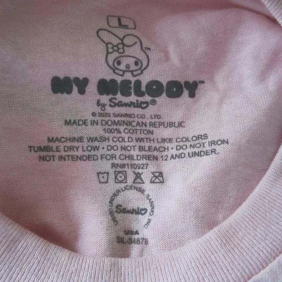 My Melody Sanrio Pink Women T-Shirt - Picture 4 of 4